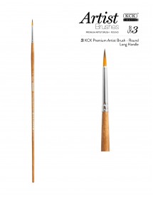 KCK PREMIUM ROUND LONG HANDLE BRUSH - BR 121R #03